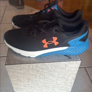 Under Armour Black and Blue Athletic Shoes